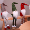 Decorazione di Natale lungo gambe seduta elfo 50cm