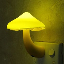 Porta parete a forma di fungo - luce notturna LED - con sensore