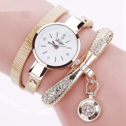 Vintage bracelet crystal quartz watchWatches