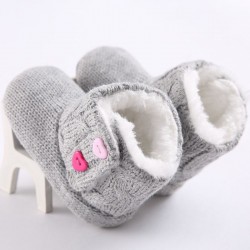 Nouveau-né - bébé bottes tricotées chaudes - chaussures