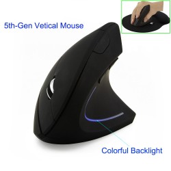 2.4G 800/1200/1600DPI wireless ergonomico verticale mouse & pad kit