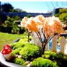 Decorazione da giardino - mini funghi di puntino bianco rosso 2cm 10 pz
