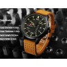 NAVIFORCE - cinturino in pelle - orologio al quarzo