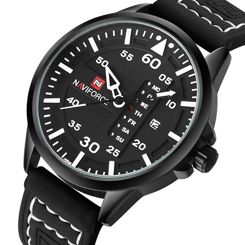 NAVIFORCE - cinturino in pelle - orologio al quarzo