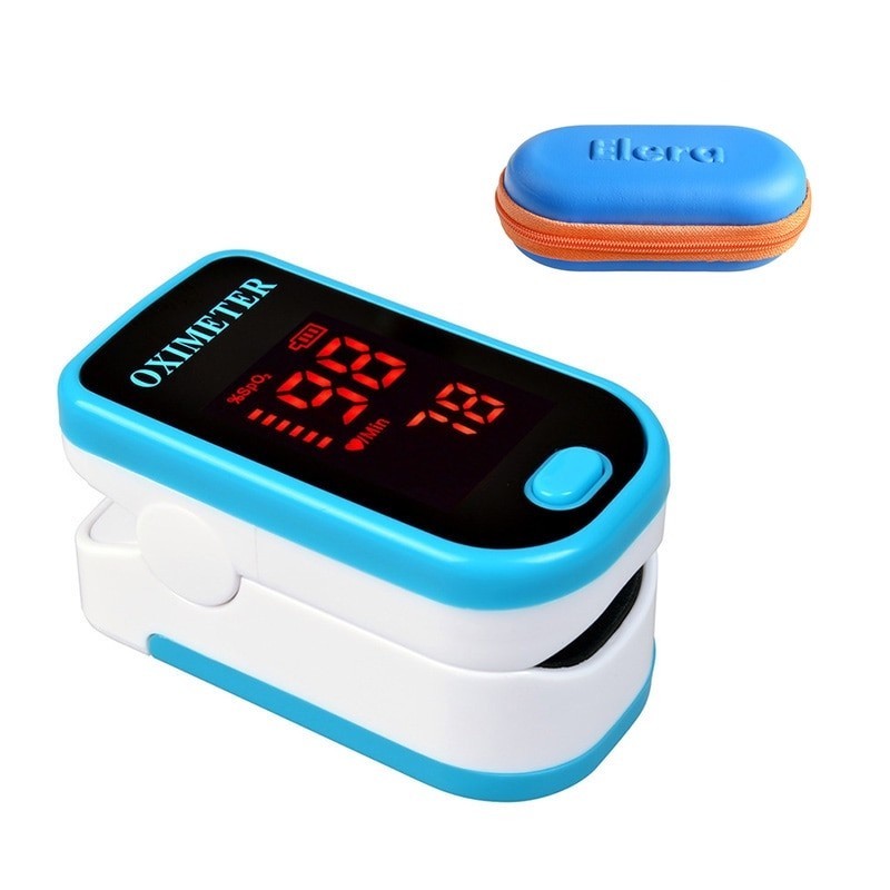 LED display - finger pulse oximeter with protection caseBlood pressure meters
