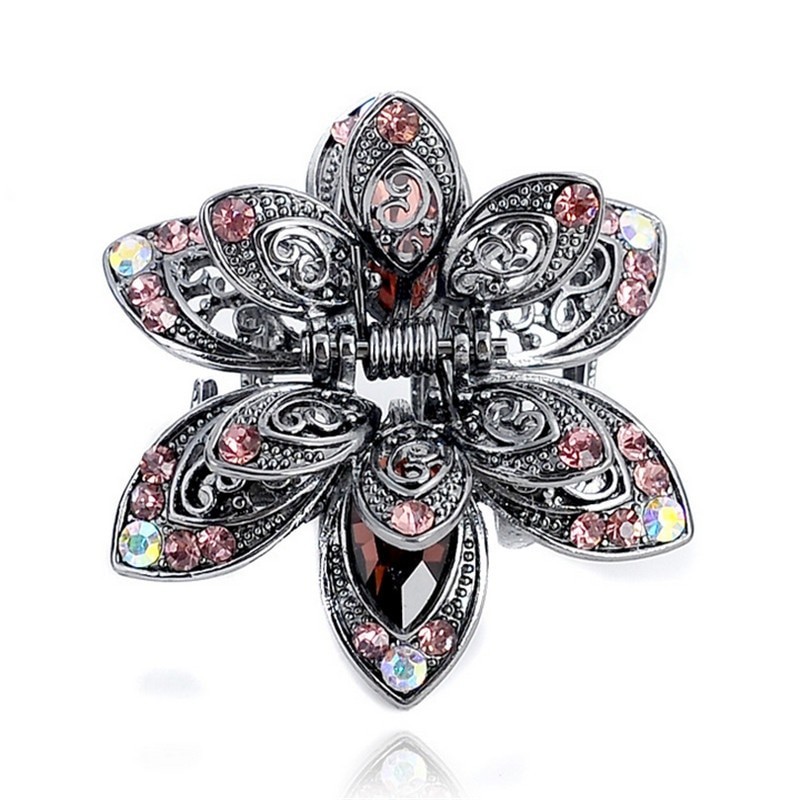 Crystal flower - hair clipHair clips