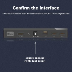 Toslink EMK - cavo audio ottico premium - connettore in oro Spdif OD8.0mm - 1m - 2m - 3m - 5m