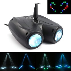 Auto & suono attivato - 128 LED RGBW - lampada laser - proiettore
