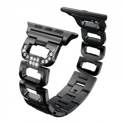 Bracciale di diamanti in cristallo - cinturino per Apple Watch 1-2-3 / 42mm-38mm acciaio inossidabile
