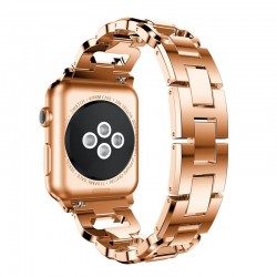 Bracelet en diamant cristal - bracelet pour Apple Watch 1-2-3 / 42mm-38mm en acier inoxydable