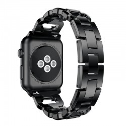 Bracciale di diamanti in cristallo - cinturino per Apple Watch 1-2-3 / 42mm-38mm acciaio inossidabile
