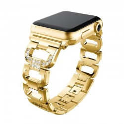 Bracciale di diamanti in cristallo - cinturino per Apple Watch 1-2-3 / 42mm-38mm acciaio inossidabile