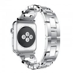 Bracciale di diamanti in cristallo - cinturino per Apple Watch 1-2-3 / 42mm-38mm acciaio inossidabile