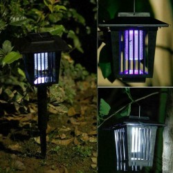 Lampe solaire LED - moustique tueur - lumière de jardin