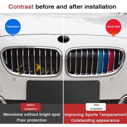 Front grill trim cover stickers for BMW 3 / 5 Series BMW F30 F10 F31 F34 F11 F07 F18Stickers