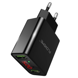 Smart dual USB - Adaptateur de charge numérique pour iPhone Samsung Xiaomi - Plug EU