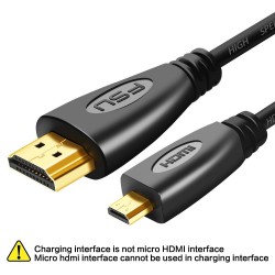 Oro placcato 3D 1080P HDMI a micro HDMI - D-tipo maschio a maschio HDMI - cavo