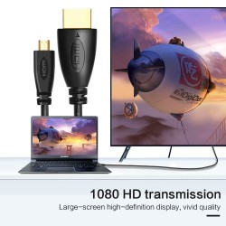 HDMI 3D 1080P plaqué or à micro HDMI - D type mâle à HDMI mâle - câble