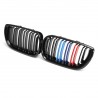 Front bumper grill - 2 line slat M color 3 colors for BMW 3 Series E46 4-door 2 pcsGrilles