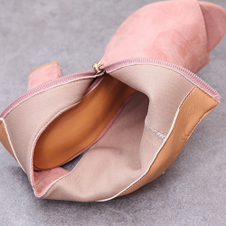 Sandales en daim élégant - bottes avec orteil & talon