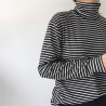 Casual - long sleeve sweater - striped turtleneckHoodies & Jumpers