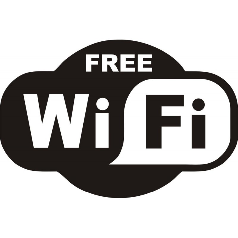 WiFi gratuito - adesivo