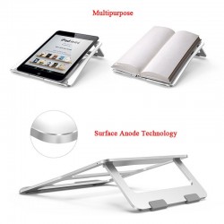 Pieghevole - supporto in alluminio regolabile per laptop e tablet