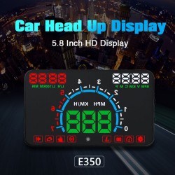 GEYIREN E350 OBD2 II HUD schermo 5.8 pollici - allarme di velocità e consumo di carburante - esposizione dell'automobile
