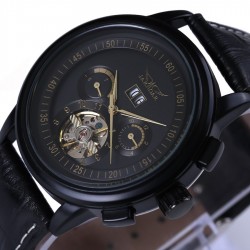 Montre automatique en cuir