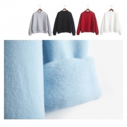 Sweat velours manches longues