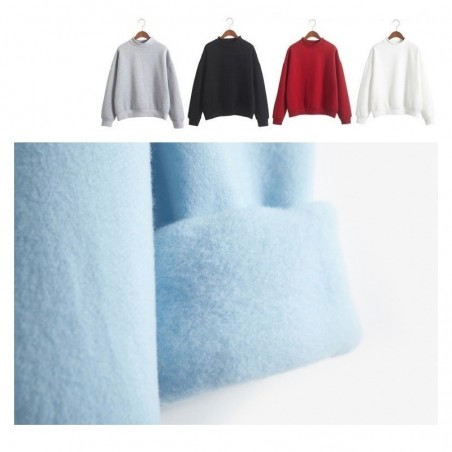 Sweat velours manches longues