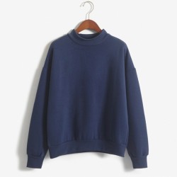 Warm velvet sweatshirt with long sleeveHoodies & Jumpers