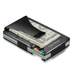 Mini porta carte di credito - portafogli in metallo