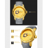 Orologio impermeabile di lusso con scultura di drago
