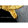 Orologio impermeabile di lusso con scultura di drago