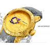 Orologio impermeabile di lusso con scultura di drago