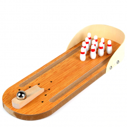 Mini set di giochi di bowling in legno