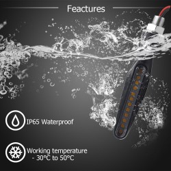 12 LED - motorcycle turn signal lights - indicators for Kawasaki & Harley 2 pcsTurning lights