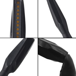 12 LED - moto girano le luci del segnale - indicatori per Kawasaki & Harley 2 pz
