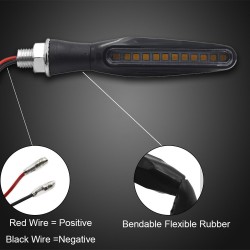 12 LED - motorcycle turn signal lights - indicators for Kawasaki & Harley 2 pcsTurning lights