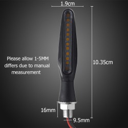 12 LED - motorcycle turn signal lights - indicators for Kawasaki & Harley 2 pcsTurning lights