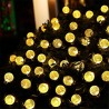 Palle di cristallo LED solari - luci di Natale impermeabili