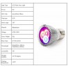 6W - E27 E14 GU10 - luce di crescita LED - idroponica
