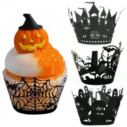 Halloween cupcakes & muffins covers - paper wrappers 12 piecesBakeware