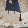 Large beach bag made from strawHandbags
