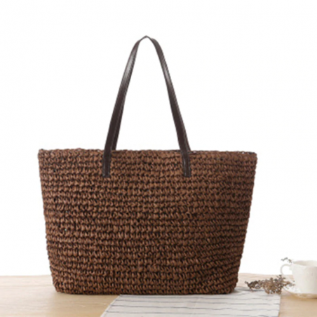 Large beach bag made from strawHandbags