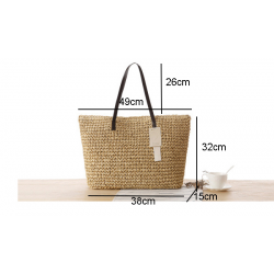 Large beach bag made from strawHandbags