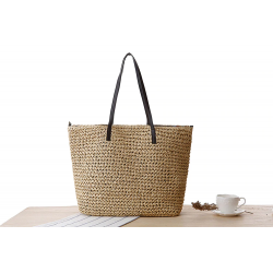 Large beach bag made from strawHandbags