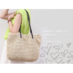 Large beach bag made from strawHandbags