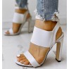 Sandali tacco alto - pompe con fibbia alla caviglia & gomma elastica